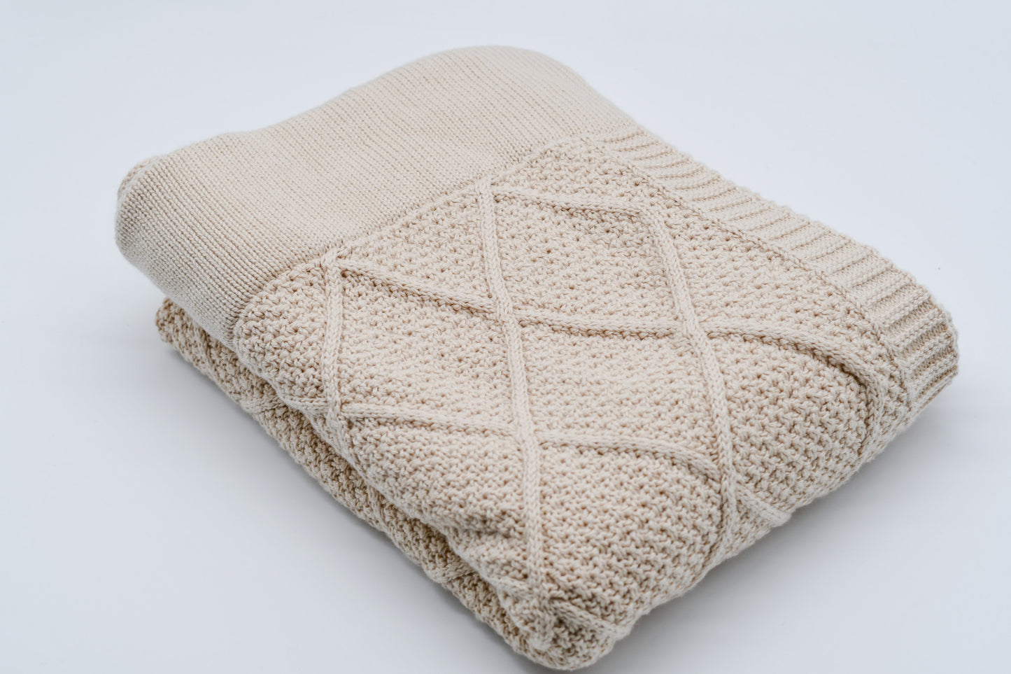 Diamond Knit Baby Blanket